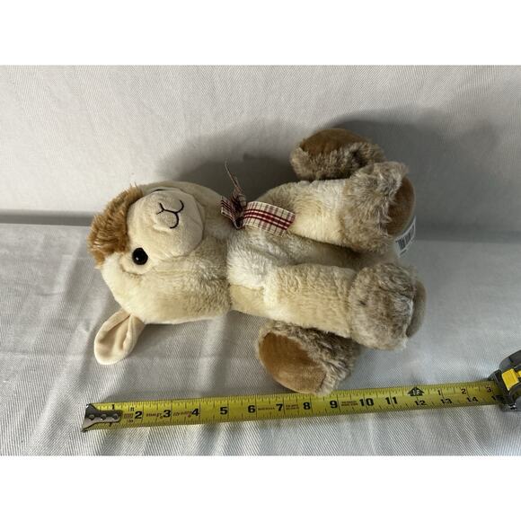 Fuzzy Lamb Llama Off White Stuffed Animal, Tan Plush 12” Tall - Picture 10 of 10